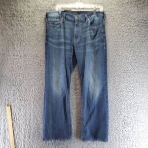 Silver Jeans Mens Jeans 36x30 Blue Zac Relaxed Stretch Cotton Blend